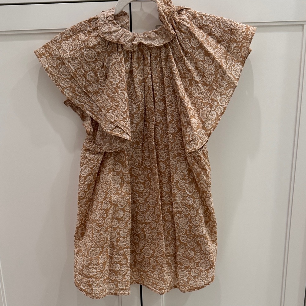 Secular Floral Tan Top - Large - Picture 3 of 5